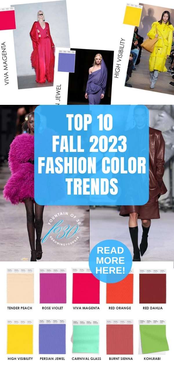 top 10 NYFW fall 2023 fashion colors fountainof30