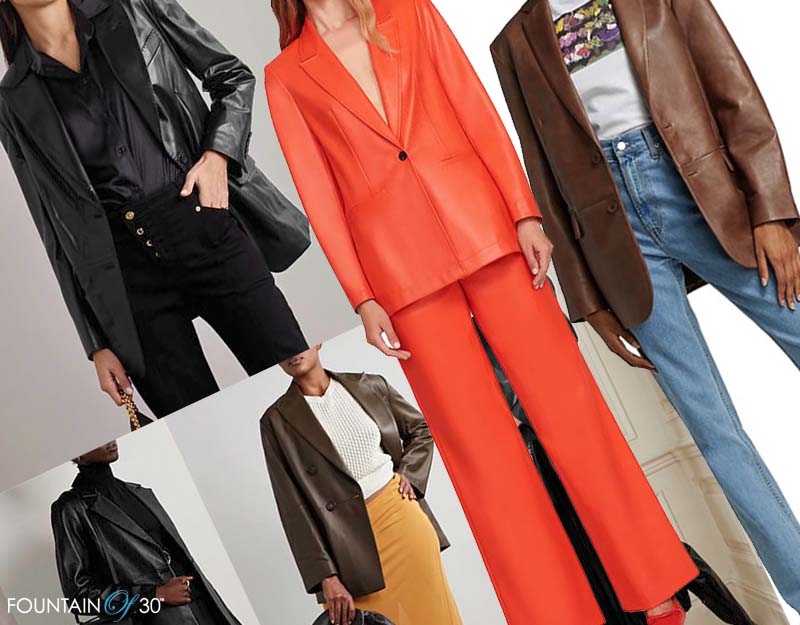 leather blazer 90s trend fountainof30