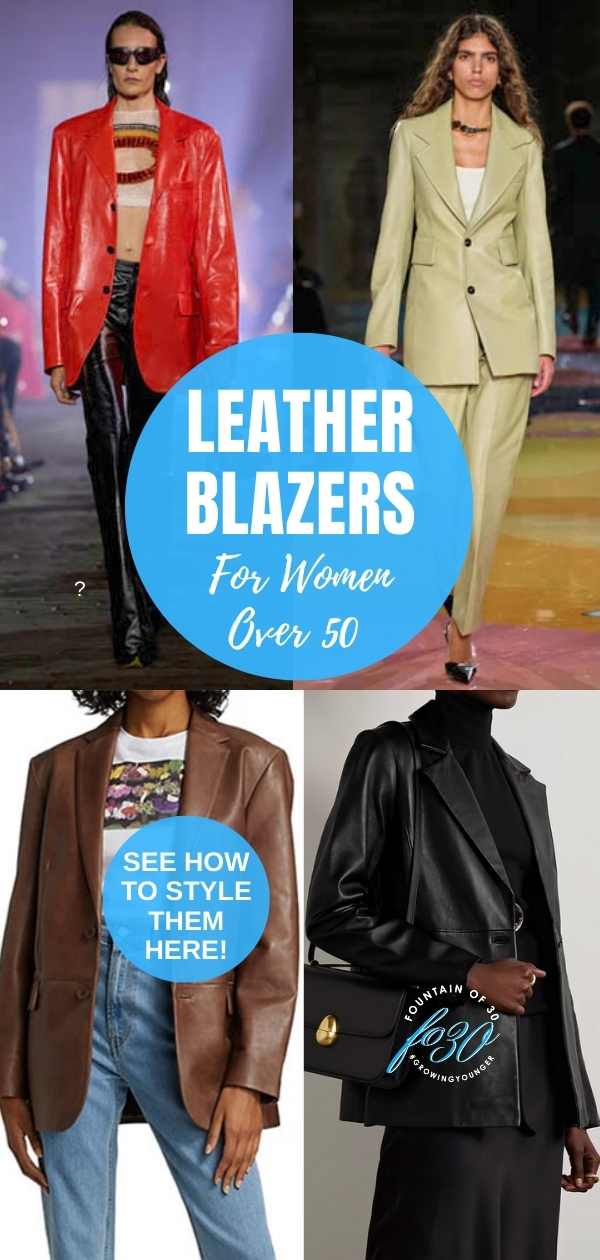oversized leather blazers for women over 50 fountainof30