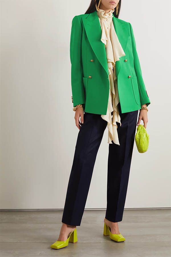 how to wear green kellycore blazer fountainof30