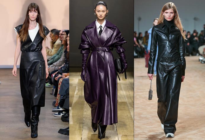 all leather looks fall 2023 fawhion trends fountainof30
