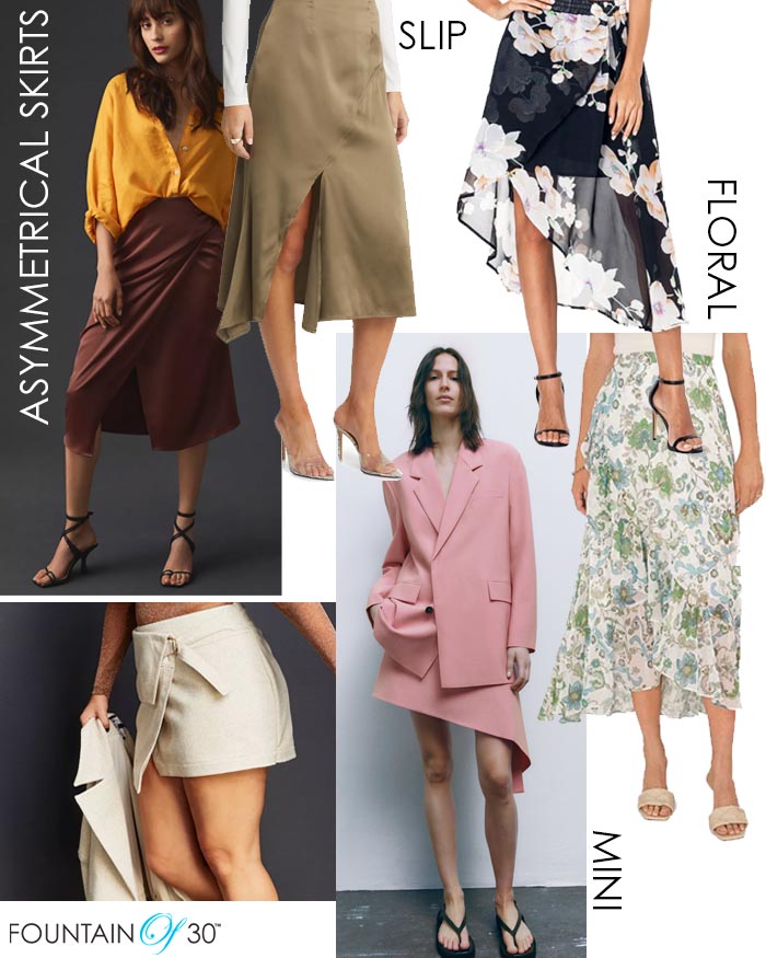 asymmetrical skirts trend slip floral mini fountainof30