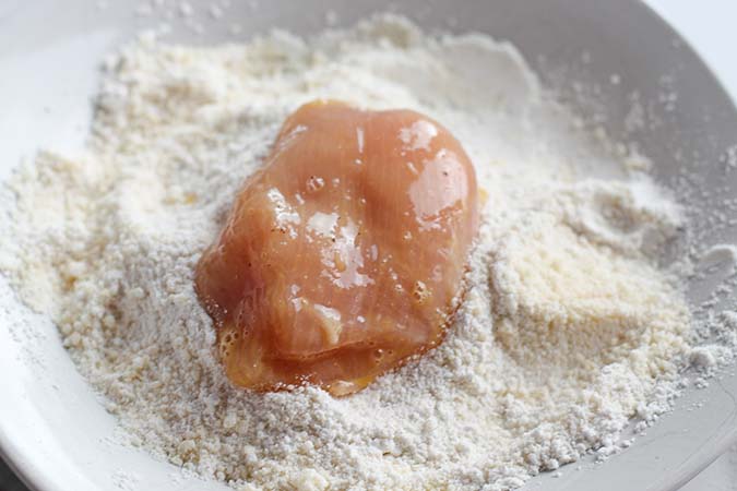 dredge chicken breast in flour mixture chicken piccata fountainof03