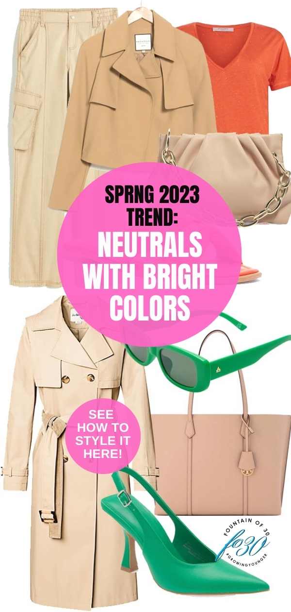how to wear neutrals with bright colors for women over 50 fountainof30