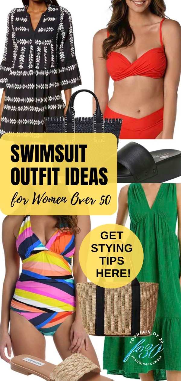 swimsuits for women over 50 and outfit ideas fountainof30