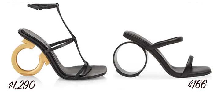 Omega or O-Shaped Sculptural Heels fountainof30