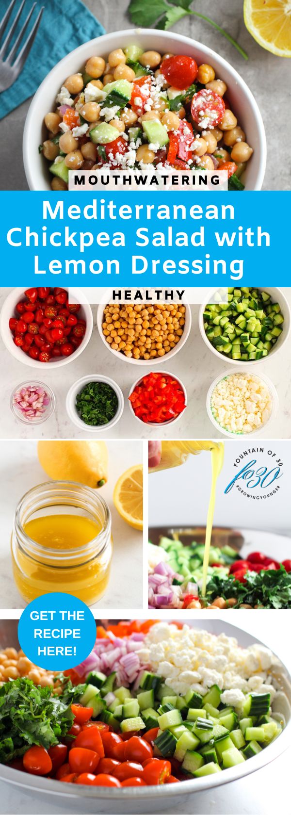 mouthwatering Mediterranean Chickpea Salad Dressing fountainof30