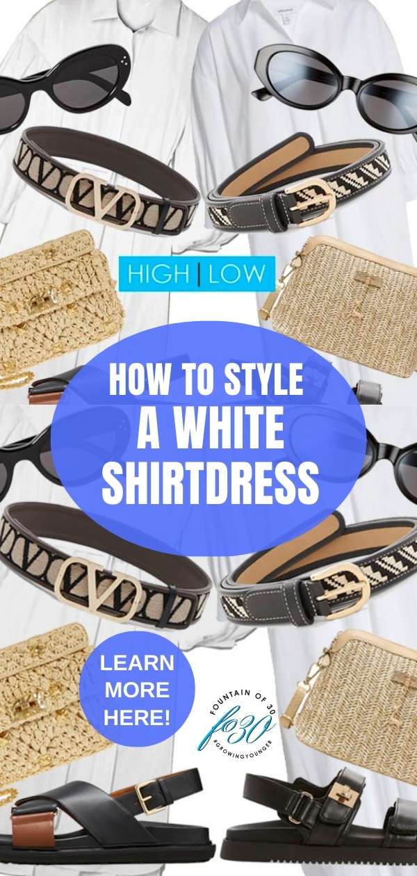 how to style a white shirt dress high low fountainof30