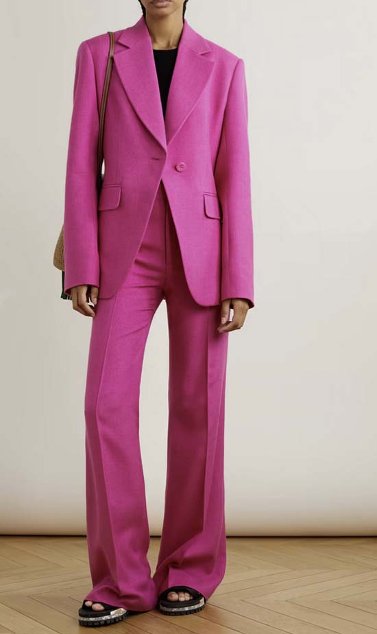 hot pink Minimalist Suits trends for women over 50 fountainof30