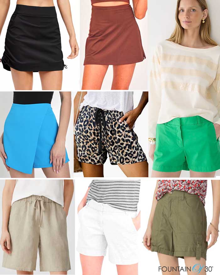 how to wear shorts for women over 40 fountainof30