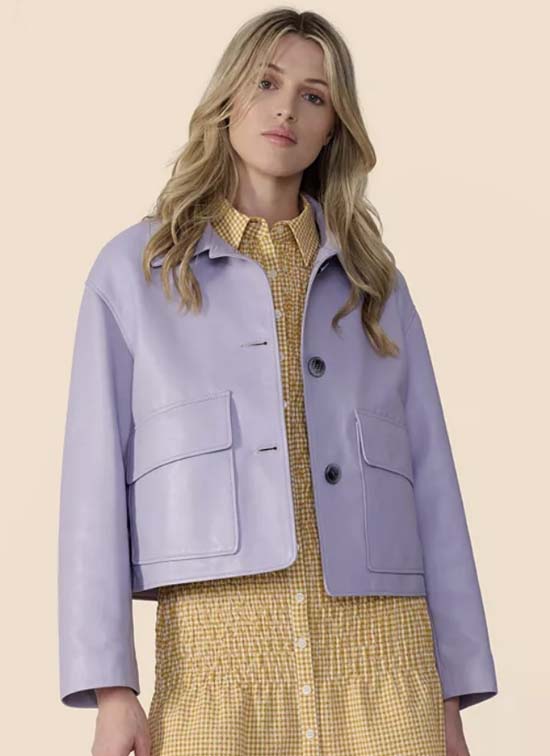slick leather jacket spring trend