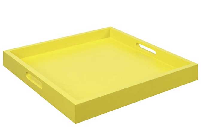 bright yellow serving tray fountainof30