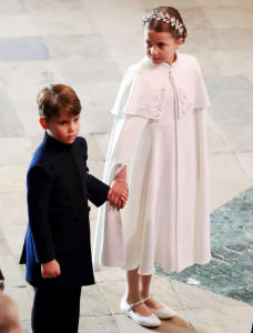 Prince Louis and Princess Charlotte coronation day 2023