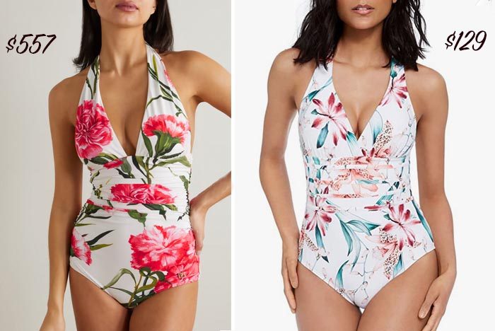 d&g floral halter swimsuit vs look for less fountainof30