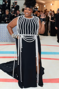met gala 2023 Lizzo in Chanel fountainof30