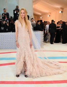 Nicole Kidman in blush Chanel gown met gala 2023