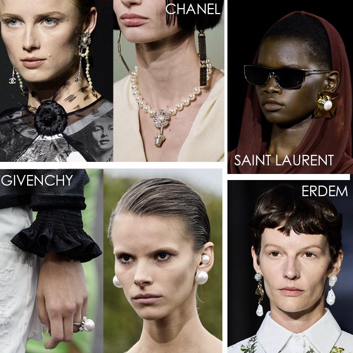 pearl jewelry spring 2023 runway trend fountainof30