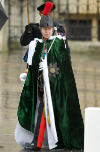 kings coronation day Princess Anne in military regalia