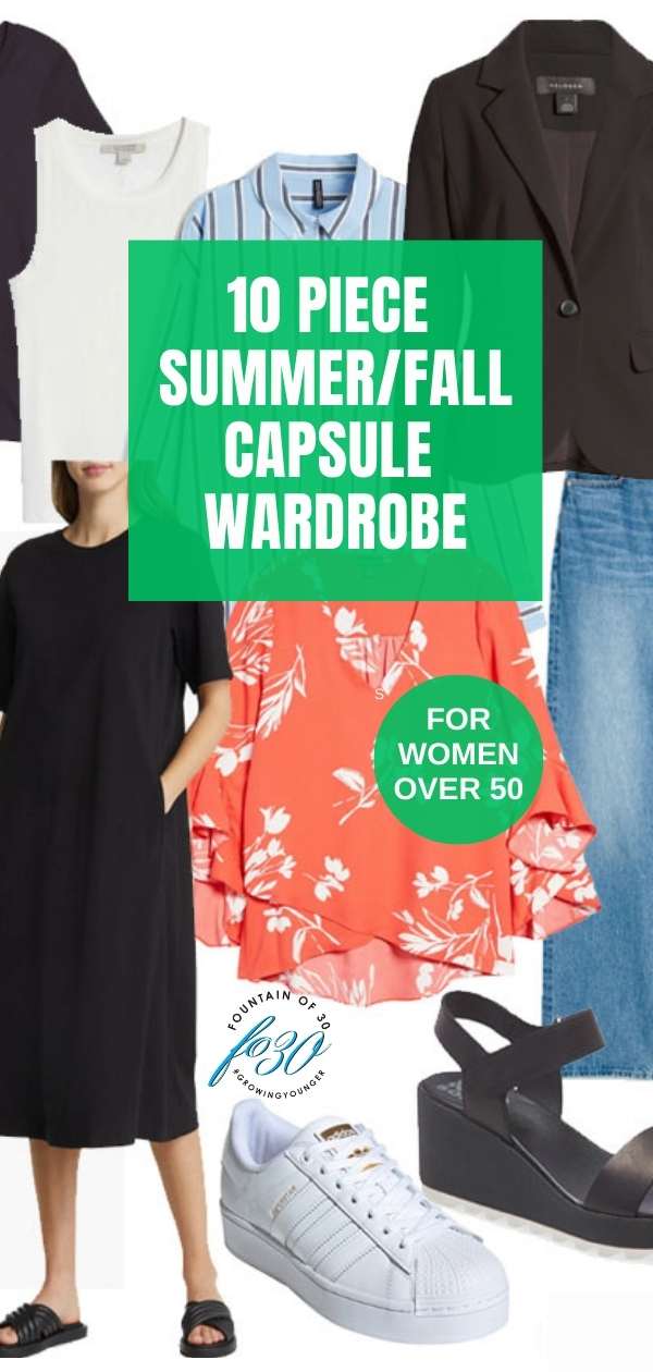 10 piece summer fall capsule wardrobe fountainof30