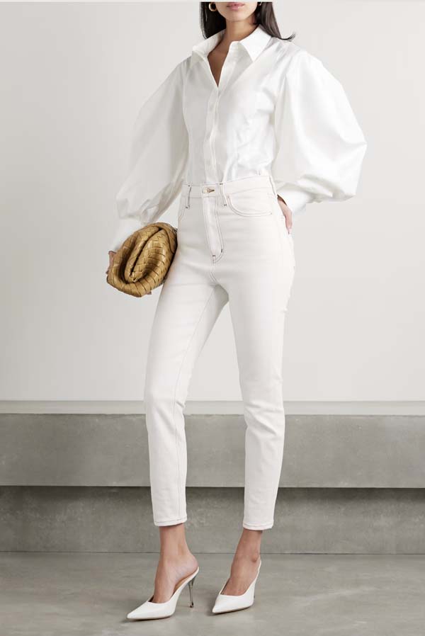 Frame + Carolina Herrera The Taper high-rise skinny jeans