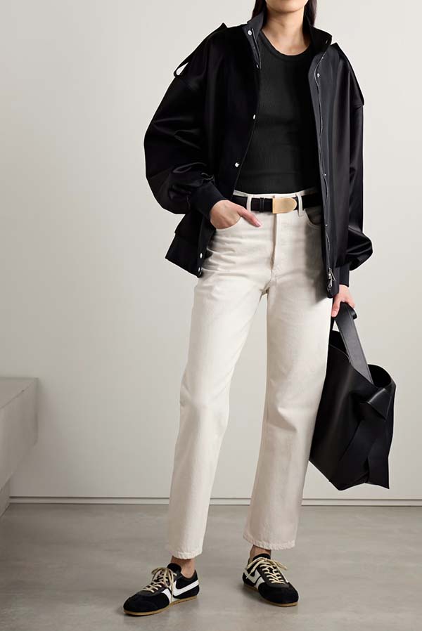 white AGOLDE '90s mid-rise straight-leg jeans
