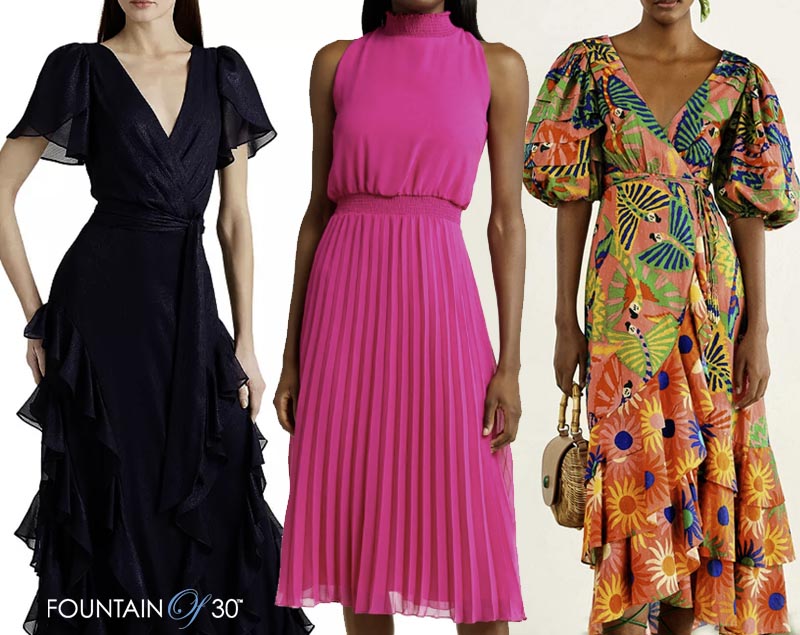 wedding guest dresses for women over 50