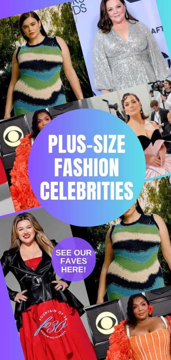 plus-size fashion celebrities fountainof30