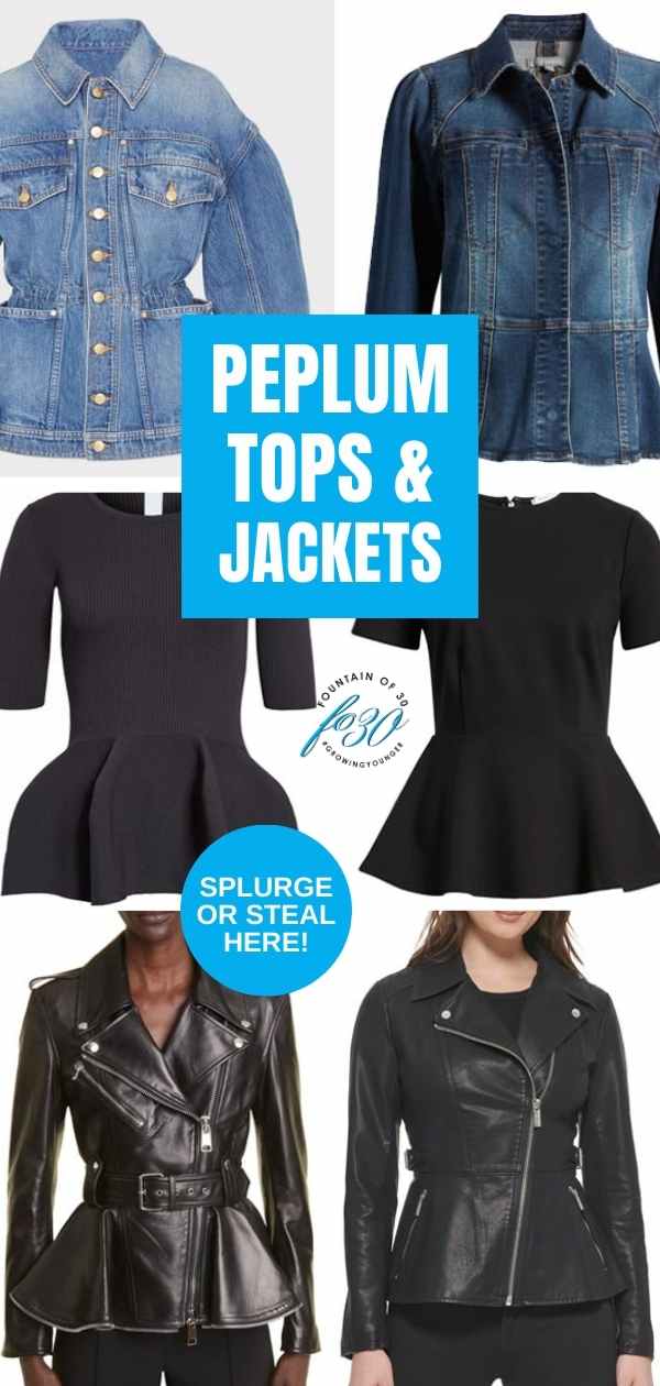 peplum tops and jacklets for women over 50 fountainof30