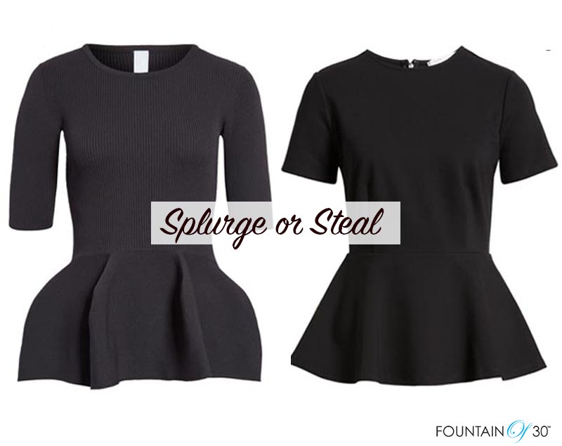 peplum trend desinger or look for less fountainof30