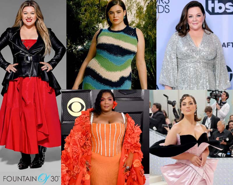 plus-size fashion celebrities fountainof30