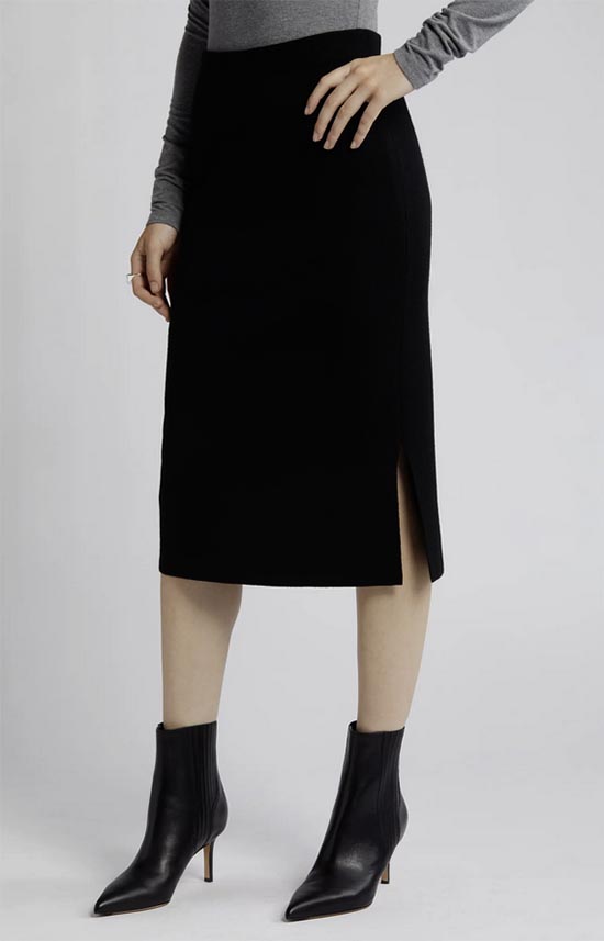 black midi pencil skirt fountainof30 fall 2023 trends