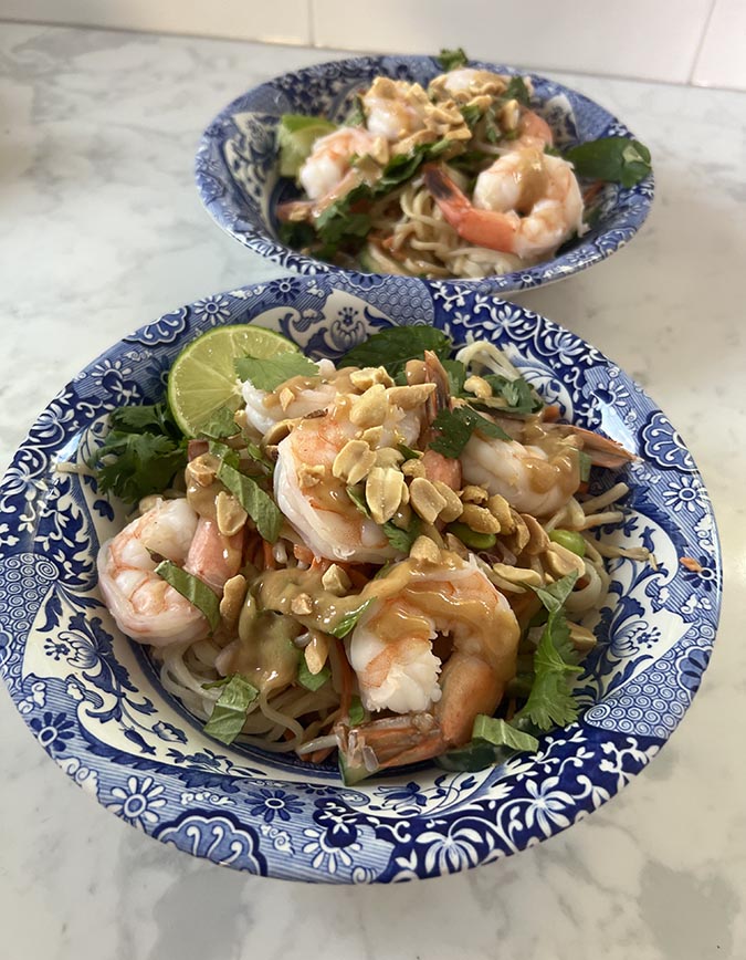 shrimp summer roll bowls fountainof30