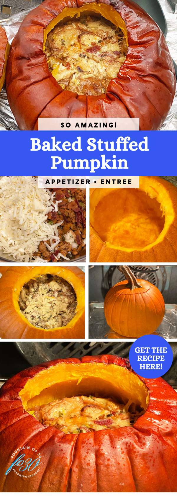 baked stuffed pumpkin recipe appetizer sidde dish or entree fountainof30
