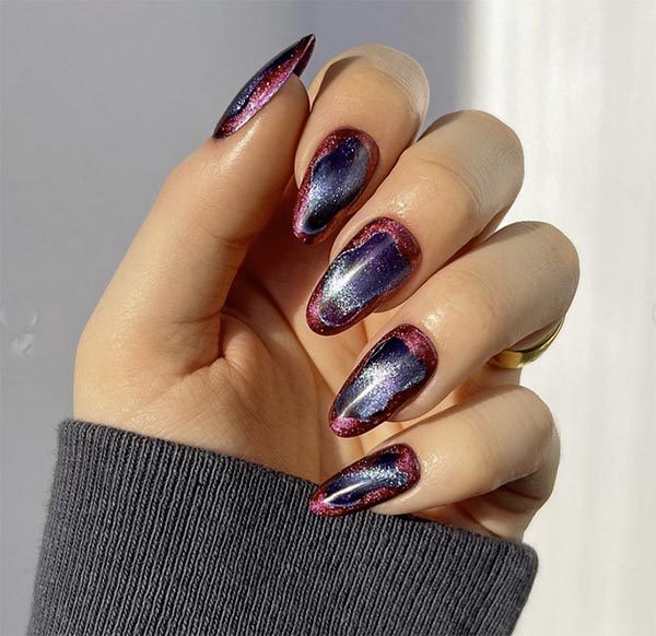 chrome aura nail trend fall 2023