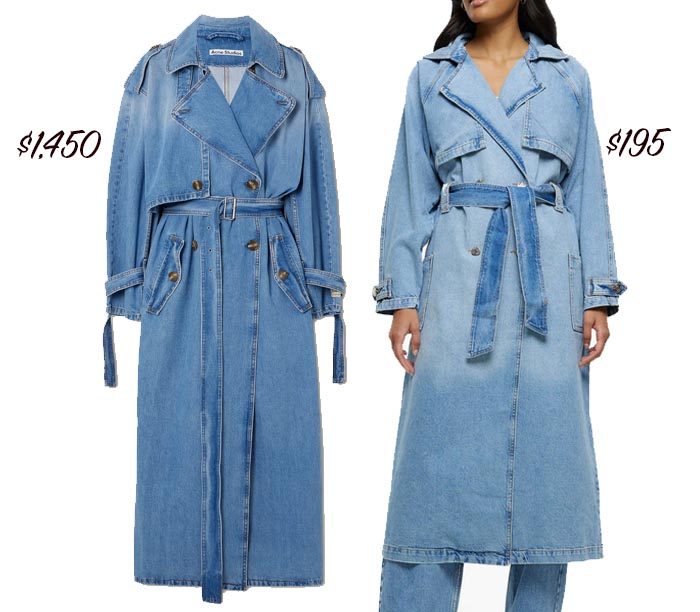 Long Denim Trench Coat ame studio vs look for less fountainof30