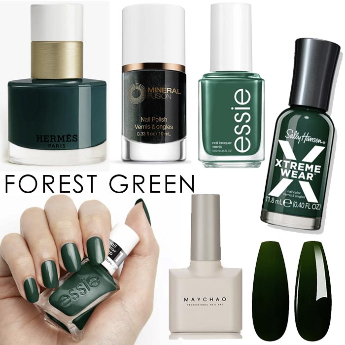 forest green nail trend fall 2023 fountainof30