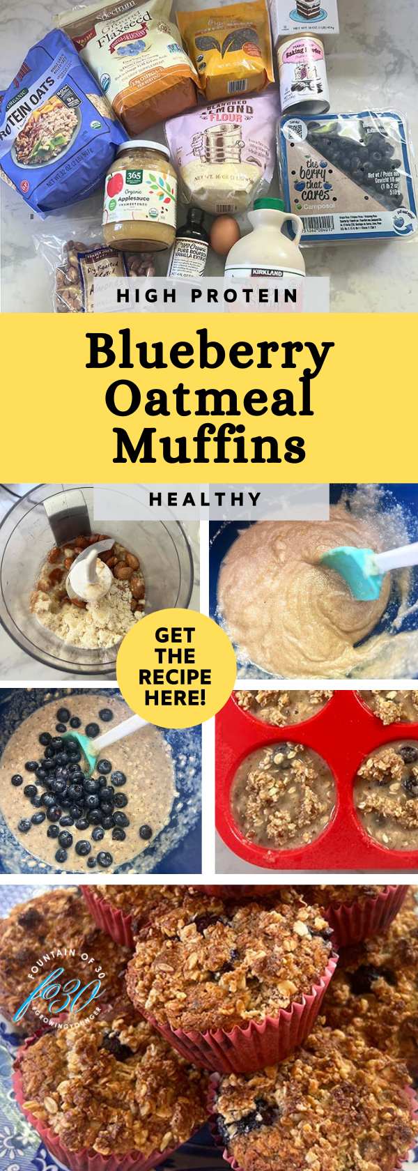 how to make blueberry oatmeal muffins healthy fountainof30