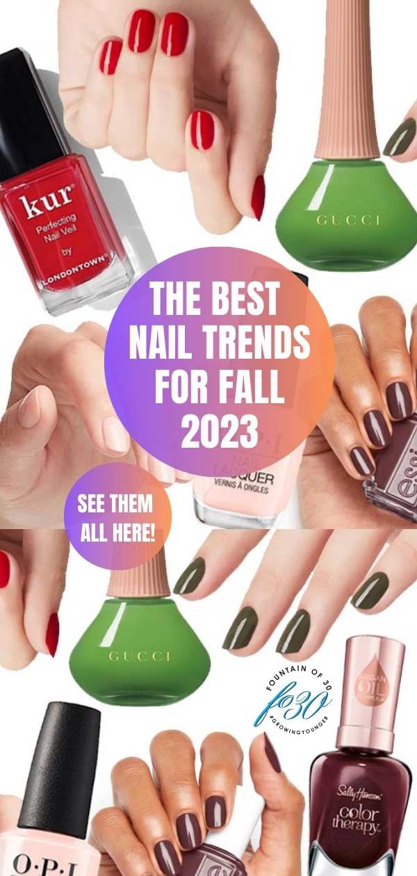 best nail trends for fall 2023 colors shapes nail art fountainof30