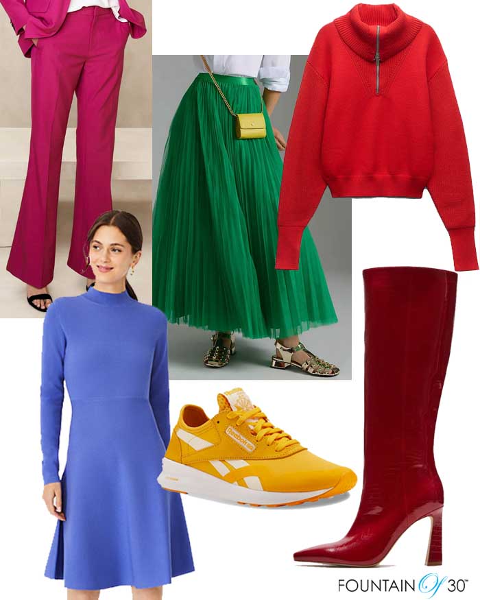 bright colors fashion for fall 2023 trend fountainof30