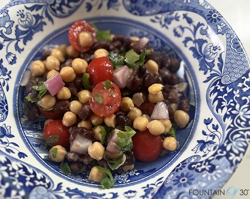 healthy hiigh protein bean salad recipe fountainof30