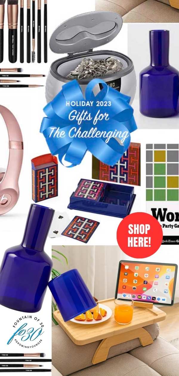 holiday gift guide 2023 for the challenging fountainof30