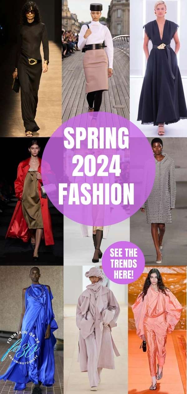 spring 2024 fashion trends skirts coats jackets colors fountainof30