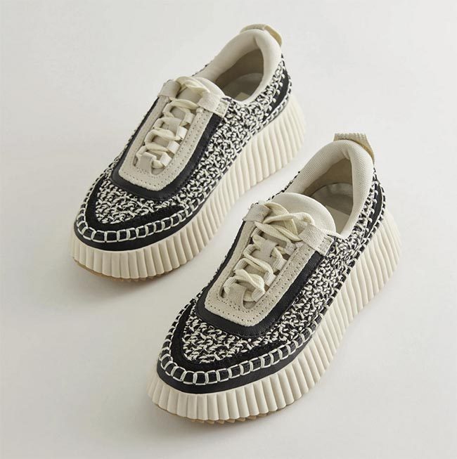 knit sneakers