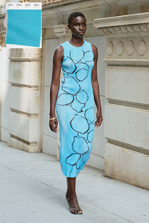 Capri blue dress at Zankov spring 2024 fountainof30