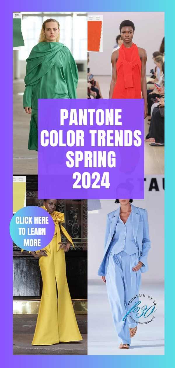pantone coior trends for spring 2024 NYFW fountaionof30
