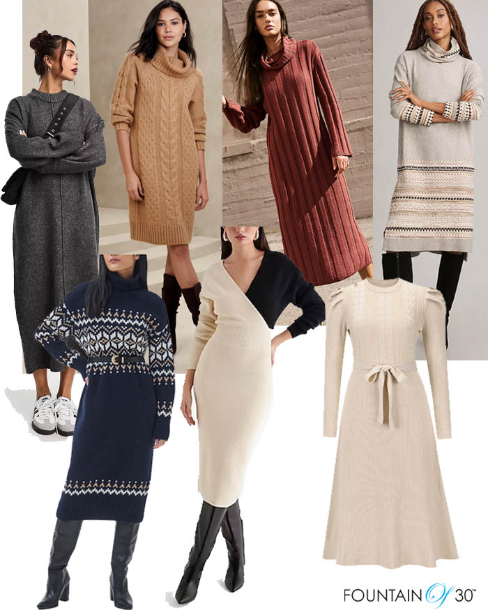 sweater dresses for women over 50 fountainof30