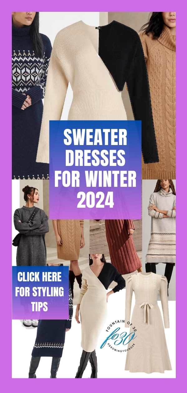 Best Ways To Style The Sweater Dress Trend For Women Over 50 ...