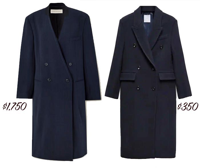 Oversized Navy Double Breasted Coat fountainof30