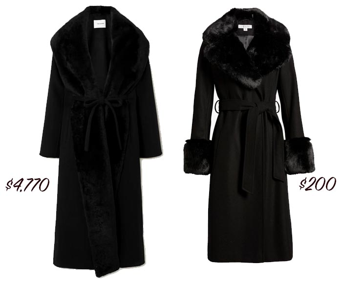 Black Fur Trim Winter Coat fountainof30