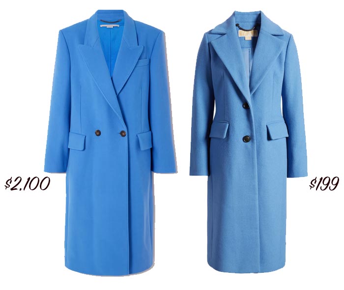 Periwinkle Blue Wool Coat fountainof30